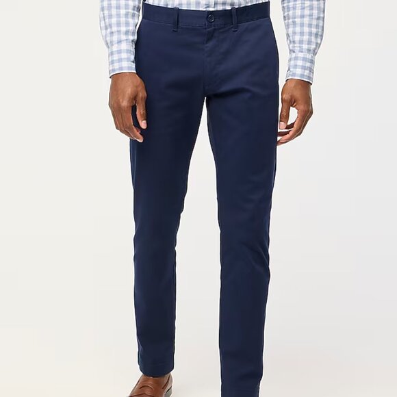 J Crew Men's Slim-fit flex chino pant Size 38/32 Navy Color - Picture 1 of 6